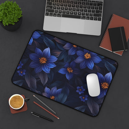 Blue Floral Heaven Desk Pad
