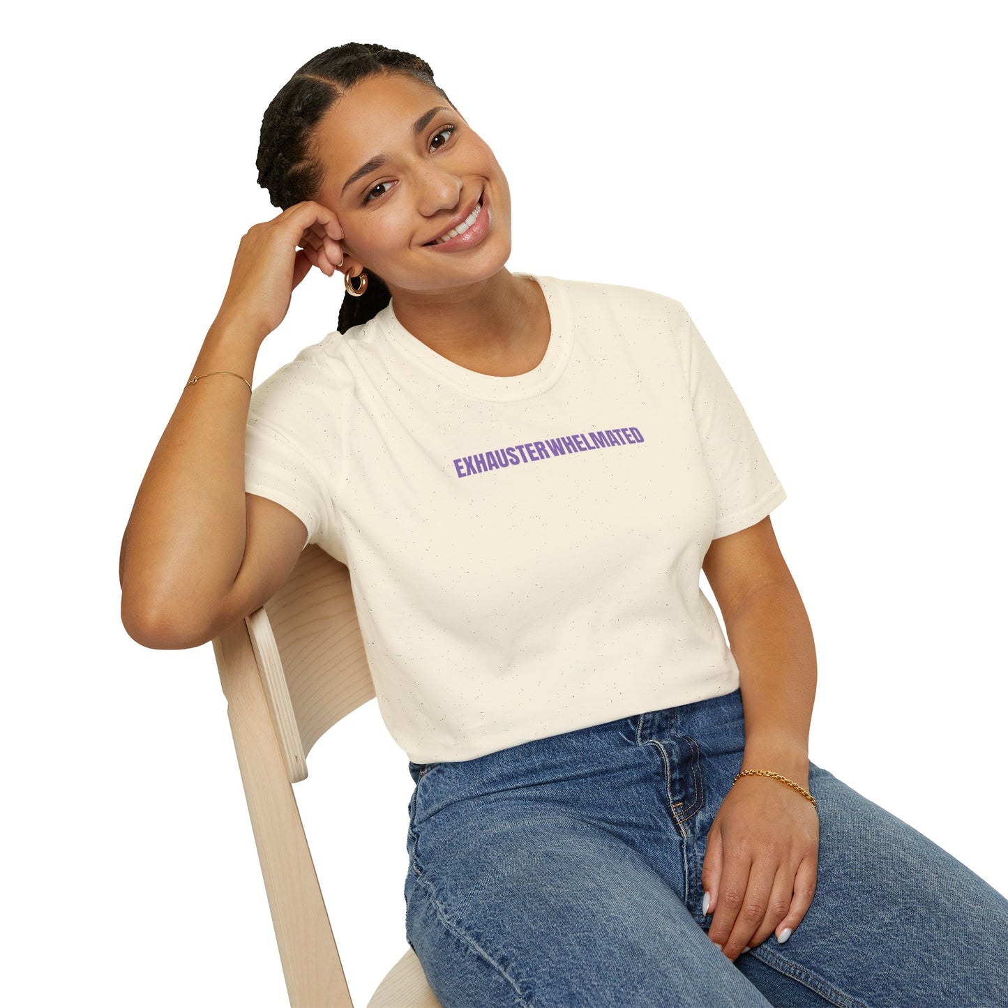 Exhausterwhelmated Life Basically Womens Gildan 64000 Shirt