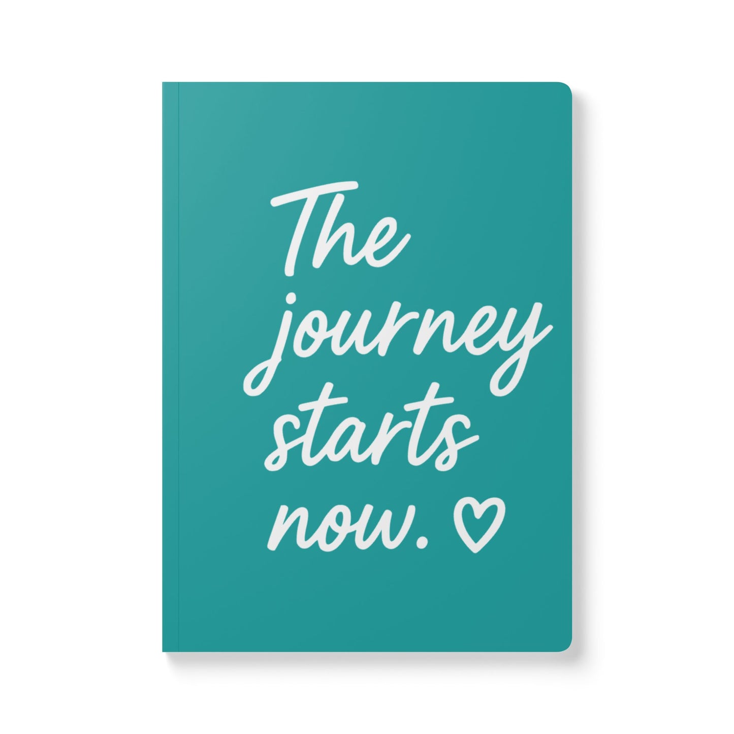 Deep Aqua The Journey Starts Now A5 Lined Journal