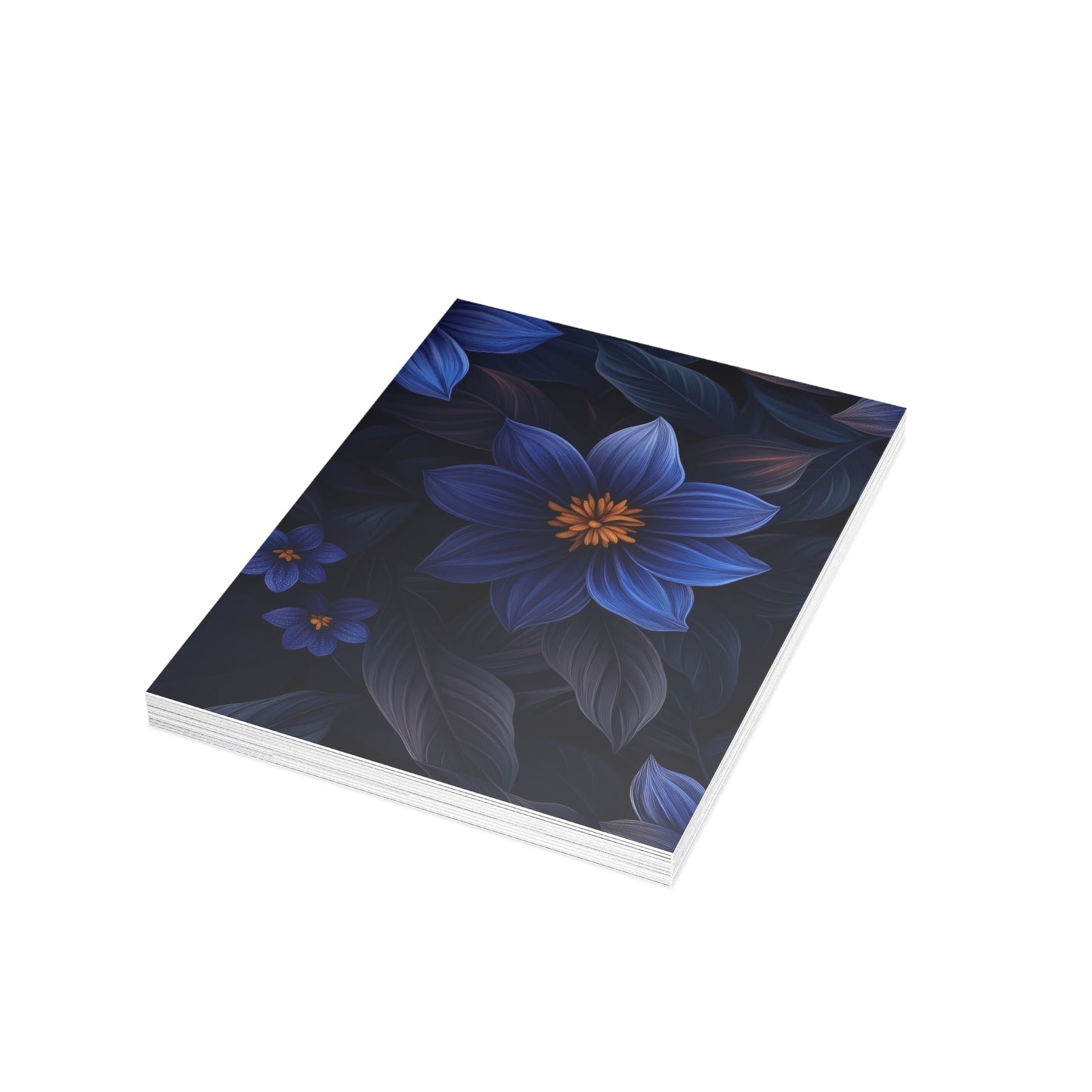 Blue Floral Heaven Postcards Blue Floral Botanical Postcard Set