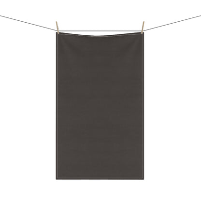 Muted Charcoal Cotton Twill Tea Towel 18 x 30