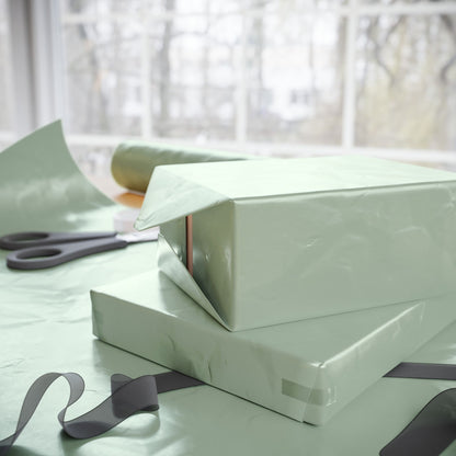 Sage Wrapping Paper Matte or Glossy Gift Wrap 3 Sizes Fine Art Paper