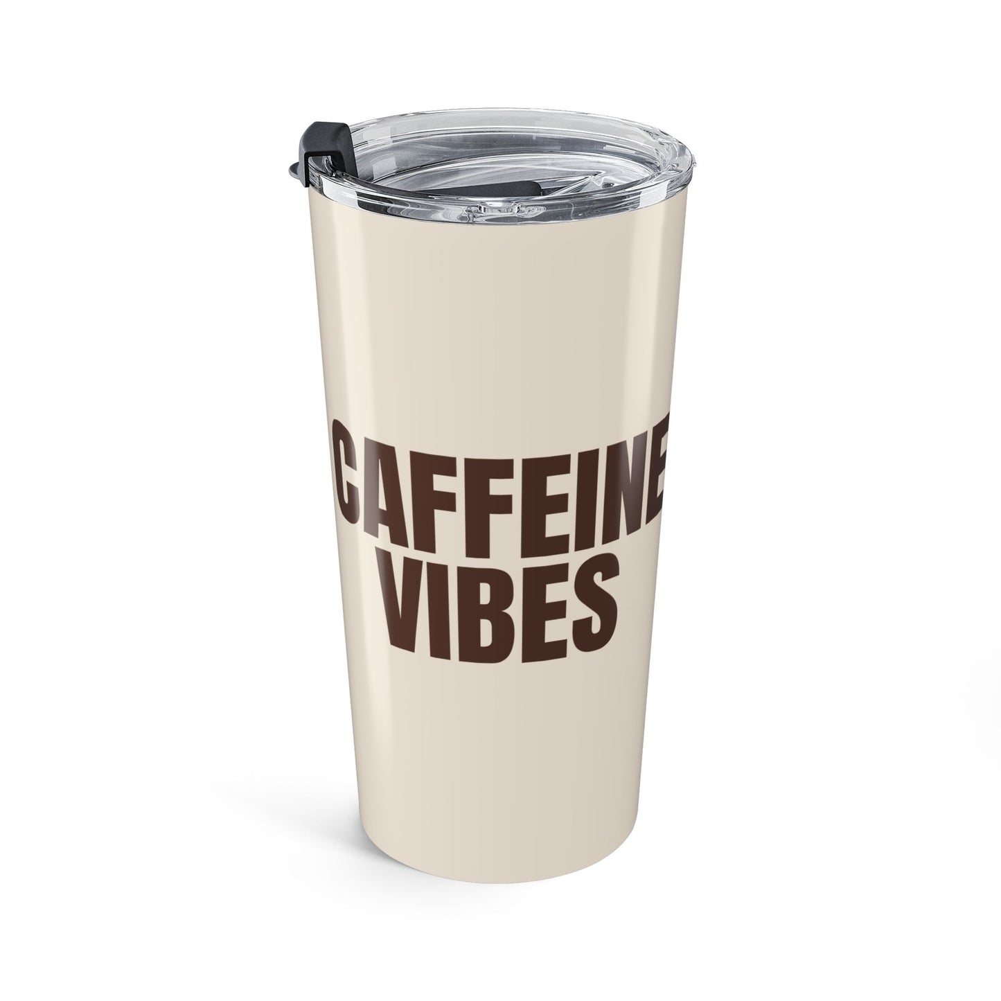 Latte Cream Caffeine Vibes 20oz Stainless Steel Tumbler | Color Coordinated Collection