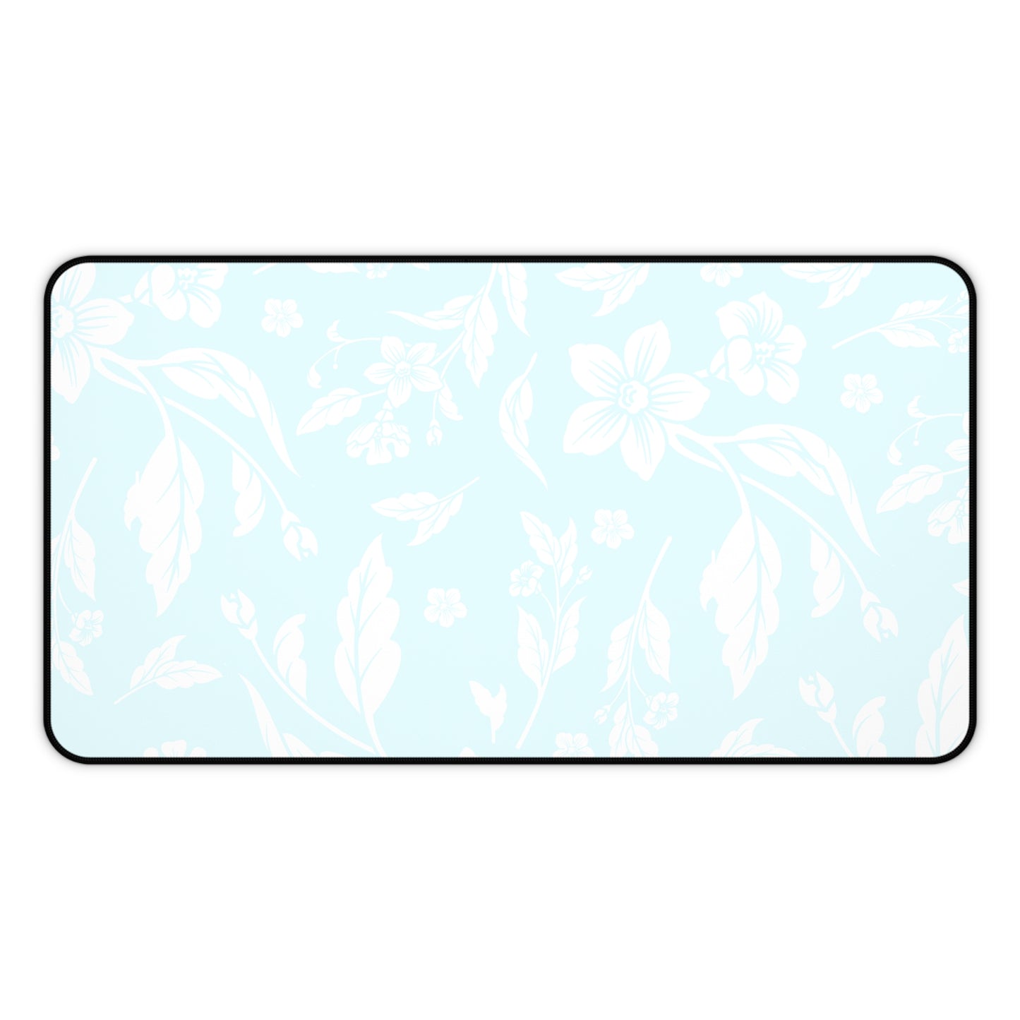 Ocean Blue Floral Desk Pad (12x18, 12x22 or 16x32)