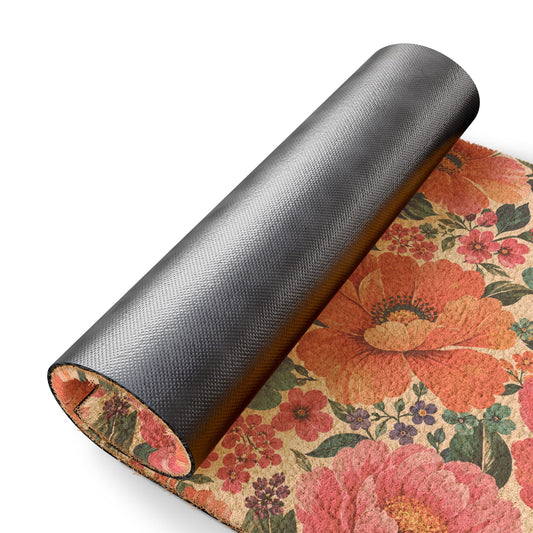 Dreamy Floral Door Mat 24 x 16 Floral Welcome Mat
