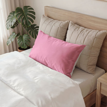 Light Pink Pillow Solid Cotton Sham