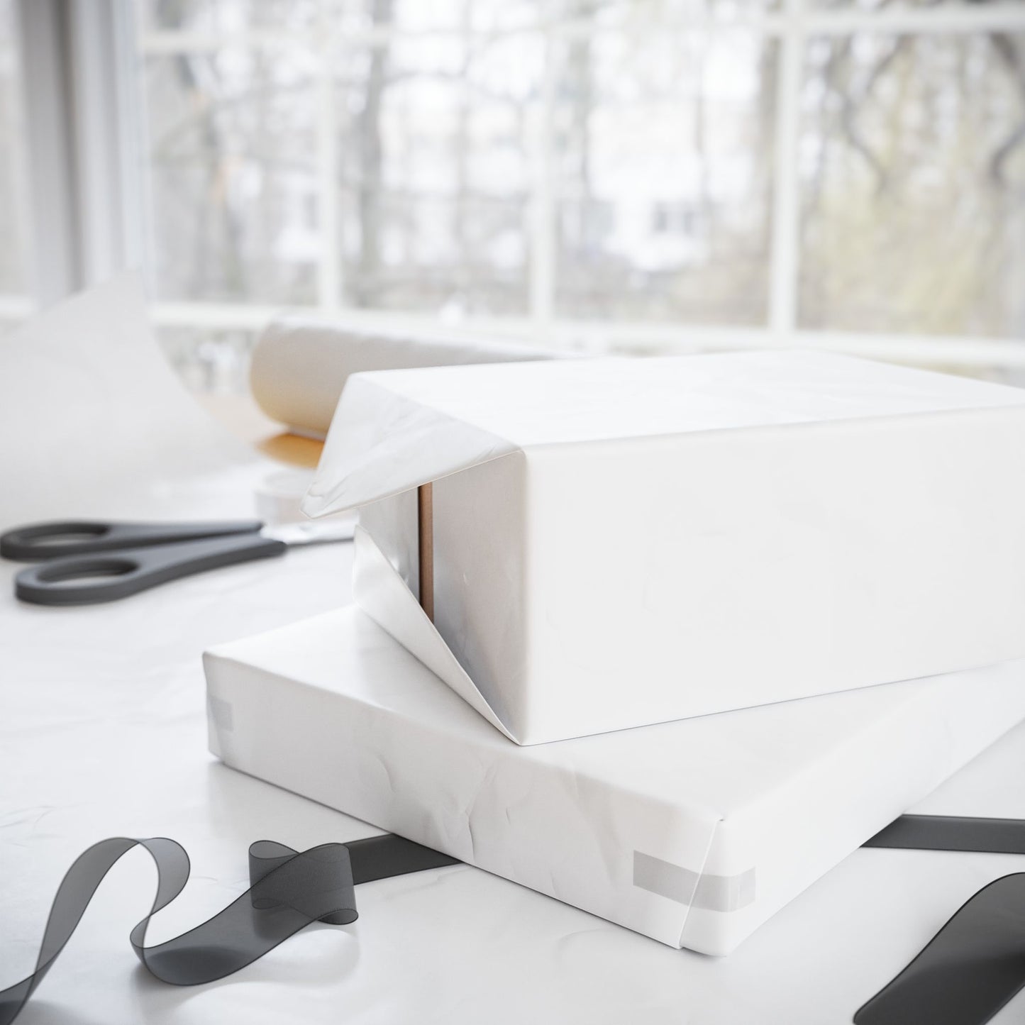 White Wrapping Paper Matte or Glossy Gift Wrap 3 Sizes Fine Art Paper