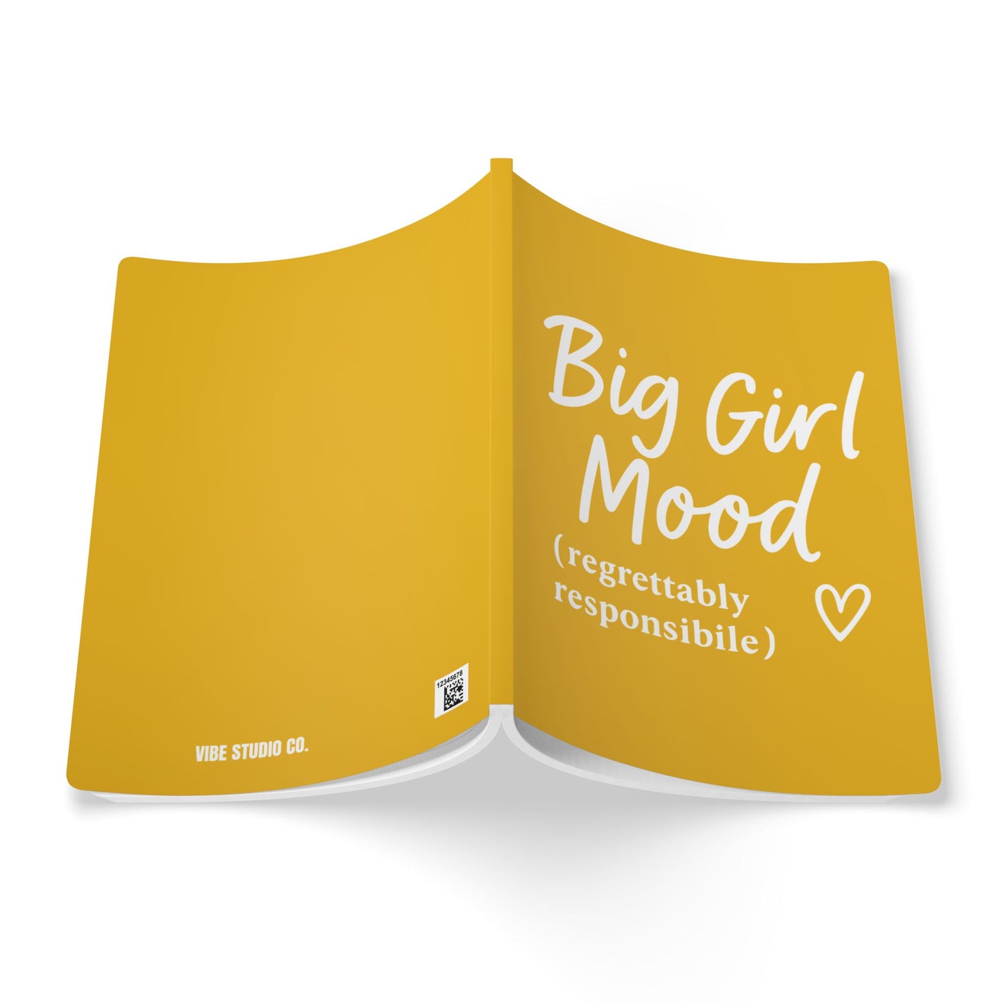 Honey Yellow Big Girl Mood A5 Lined Journal