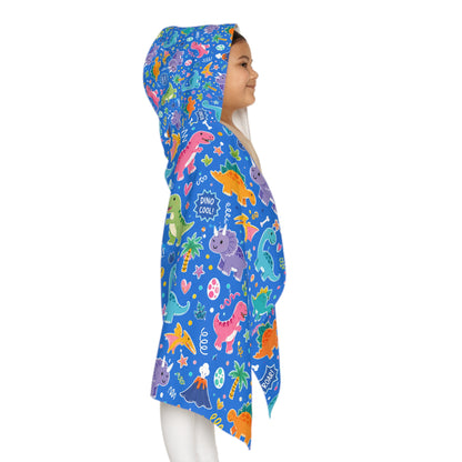 Blue Dino Baby/Kid Hooded Towel Dinosaur Bath Towel