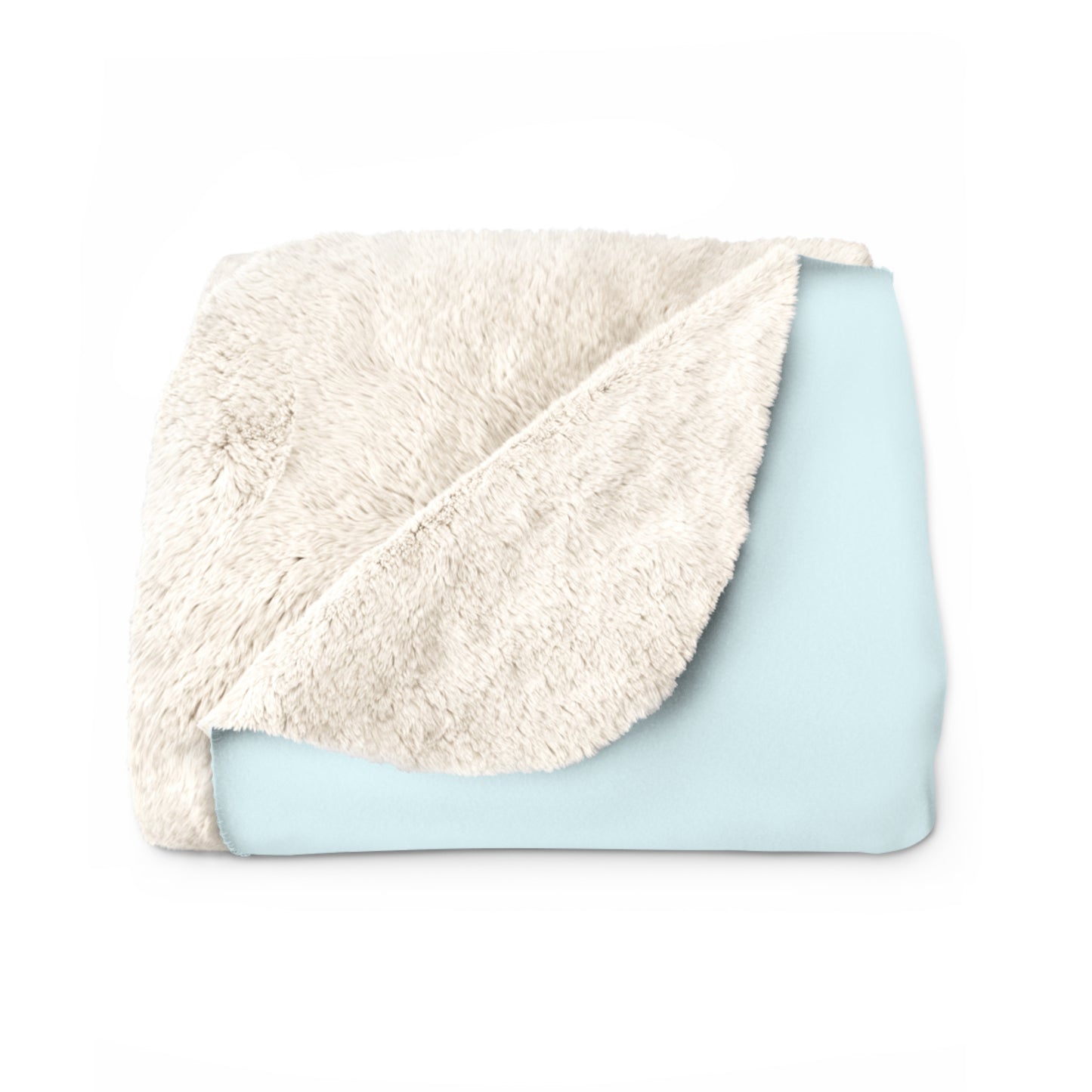 Ocean Blue Sherpa Fleece Blanket Cozy Plush Throw 3 Sizes Soft Warm Blanket