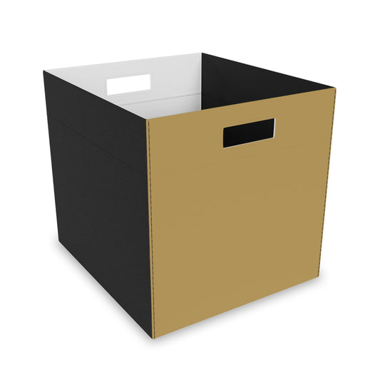 Muted Gold Felt Storage Box Foldable Organizer Bin Home Storage Basket