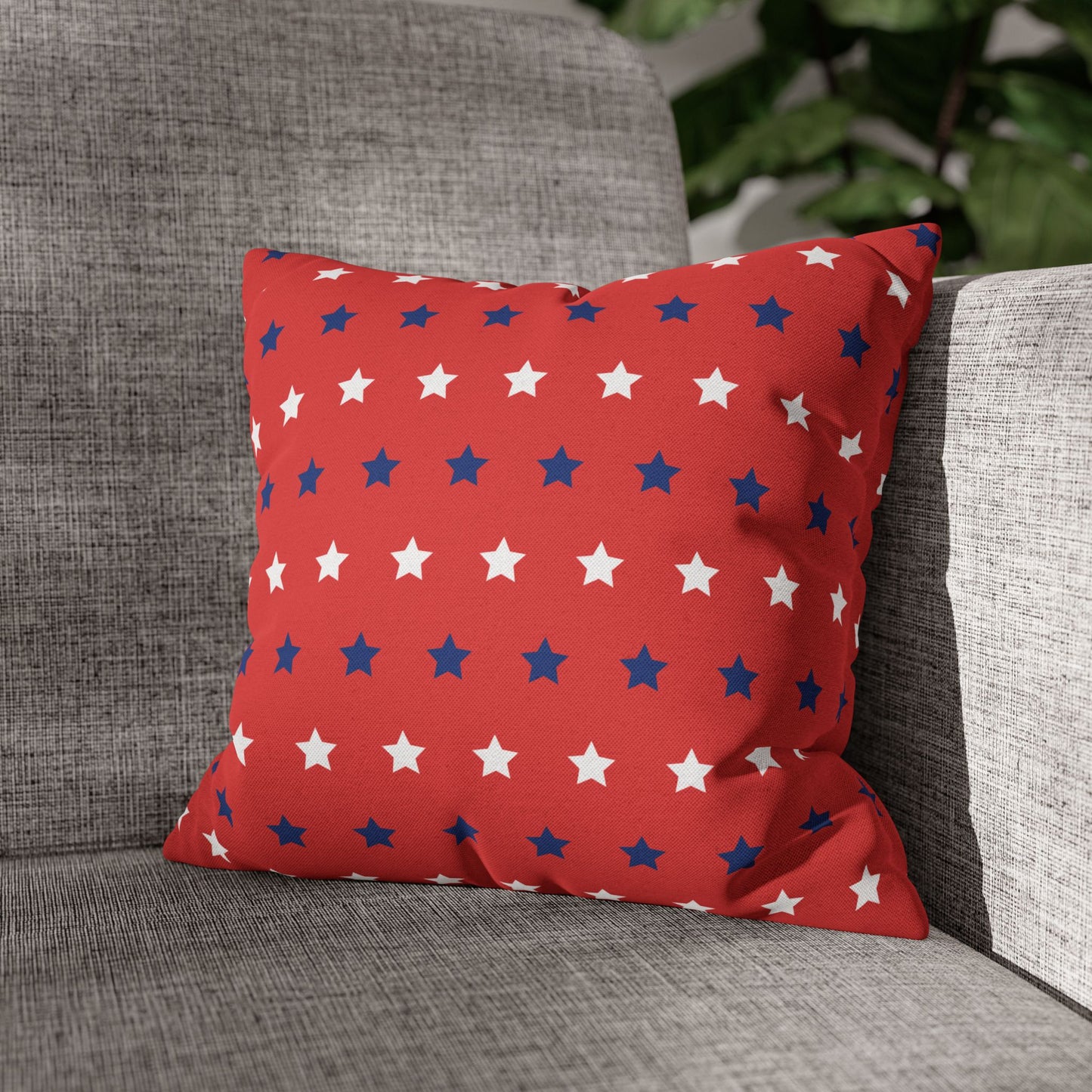 Red, White and Blue Stars Pillow Cover 14x14