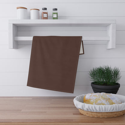Chocolate Brown Cotton Twill Tea Towel 18 x 30