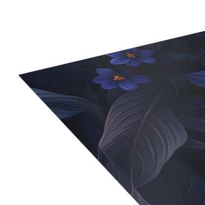 Blue Floral Heaven Postcards Blue Floral Botanical Postcard Set