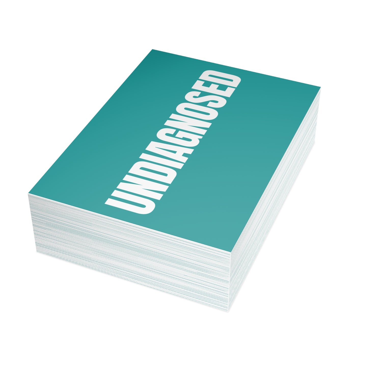 Deep Aqua Postcard Set Pack of 10, 30 or 50 w/ Envelopes | Coordinated Collection