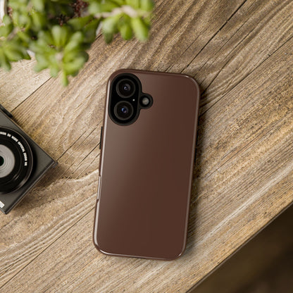 Chocolate Brown Tough Cell Phone Case Matte or Glossy Protective Case iPhone Samsung