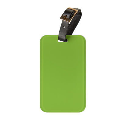 Muted Lime Luggage Tag Acrylic Travel Tag