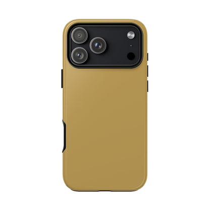 Muted Gold Tough Cell Phone Case Matte or Glossy Protective Case iPhone Samsung