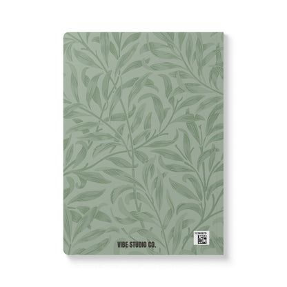 Sage Leaves A5 Lined Journal Minimal Botanical Notebook | Coordinated Collection