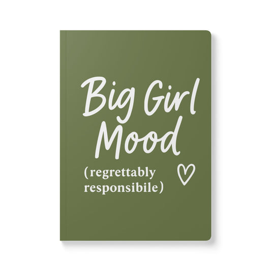 Olive Big Girl Mood A5 Lined Journal