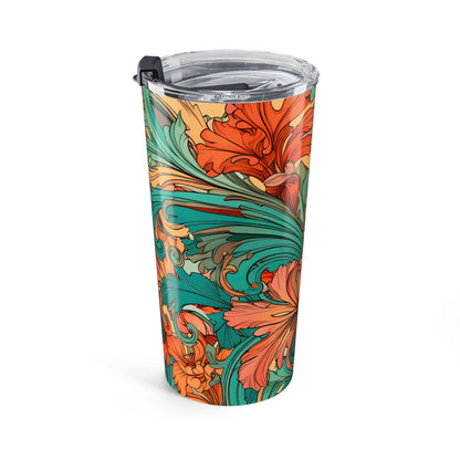 Coral Flourish 20oz Tumbler Insulated Travel Mug