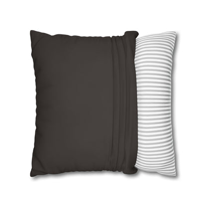 Muted Charcoal Canvas Pillow Cover 20x20
