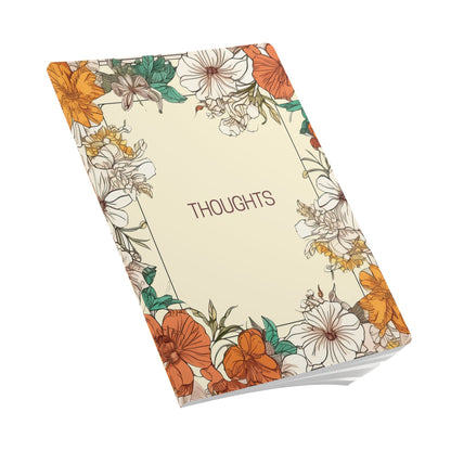 Watercolor Hibiscus Softcover Journal Floral Botanical Notebook A5 Lined Journal