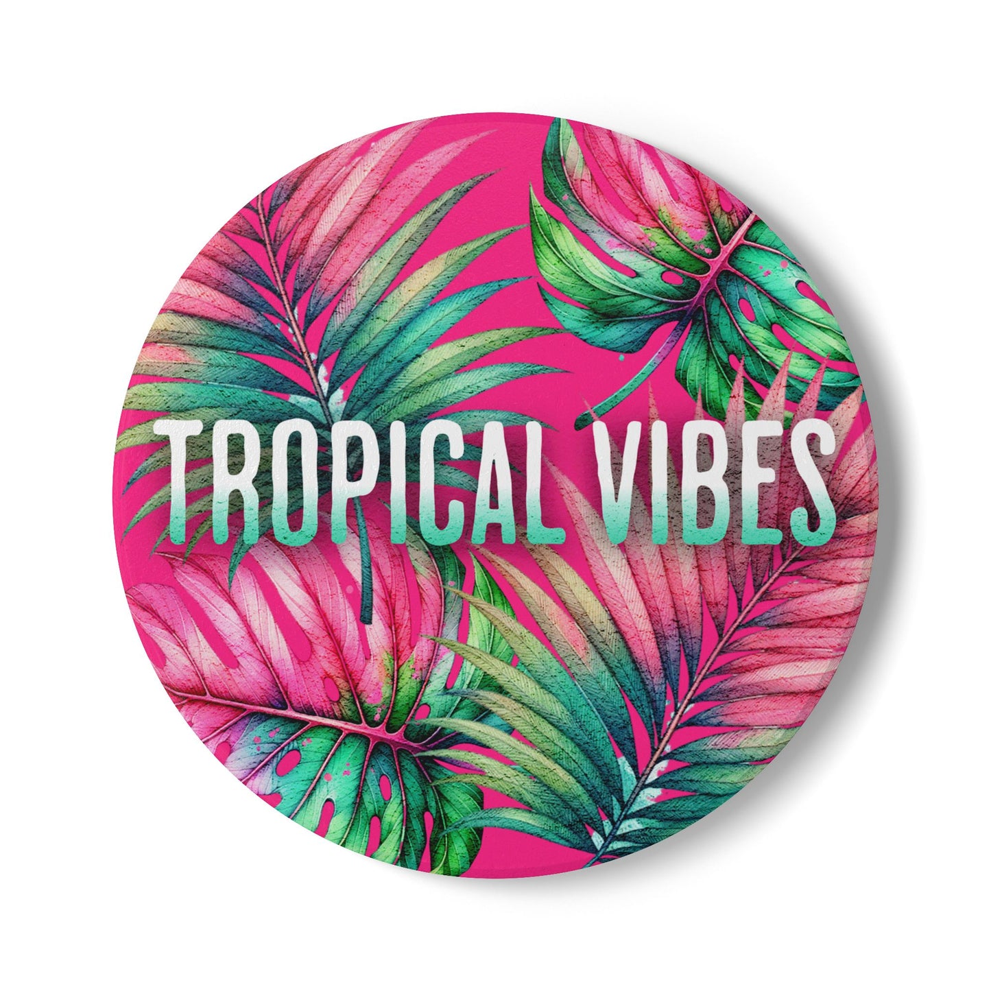 Tropical Vibes Ceramic Coaster