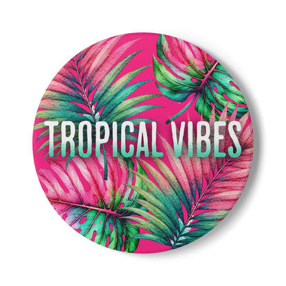 Tropical Vibes Ceramic Coaster