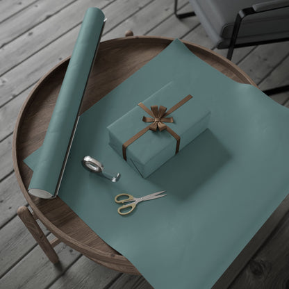Dusty Blue Wrapping Paper Matte or Glossy Gift Wrap 3 Sizes Fine Art Paper