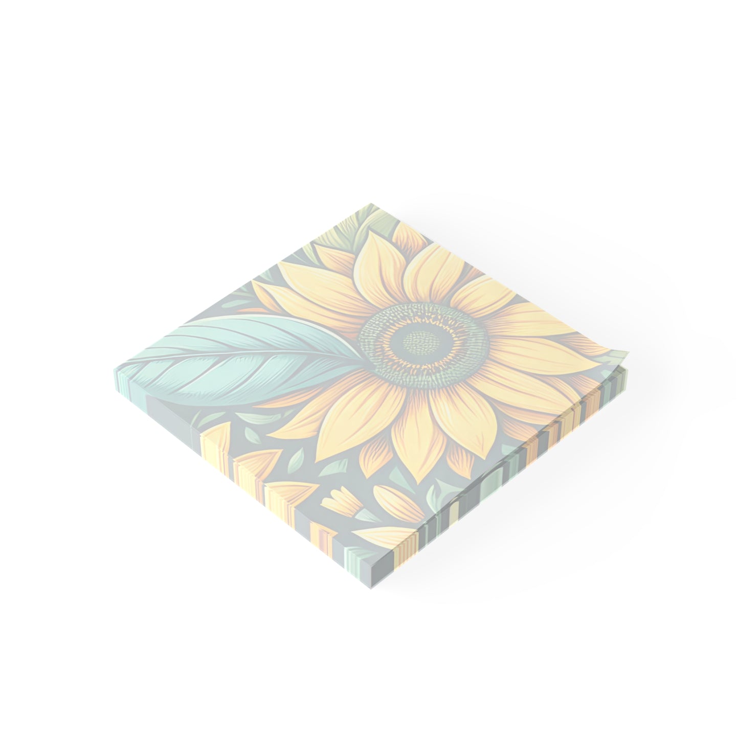 Sunflower Grove Sticky Notes Sunflower Post It Notes Botanical Notes (7 Sizes)