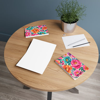 Dreamy Floral Folded Note Card Set Floral Stationery