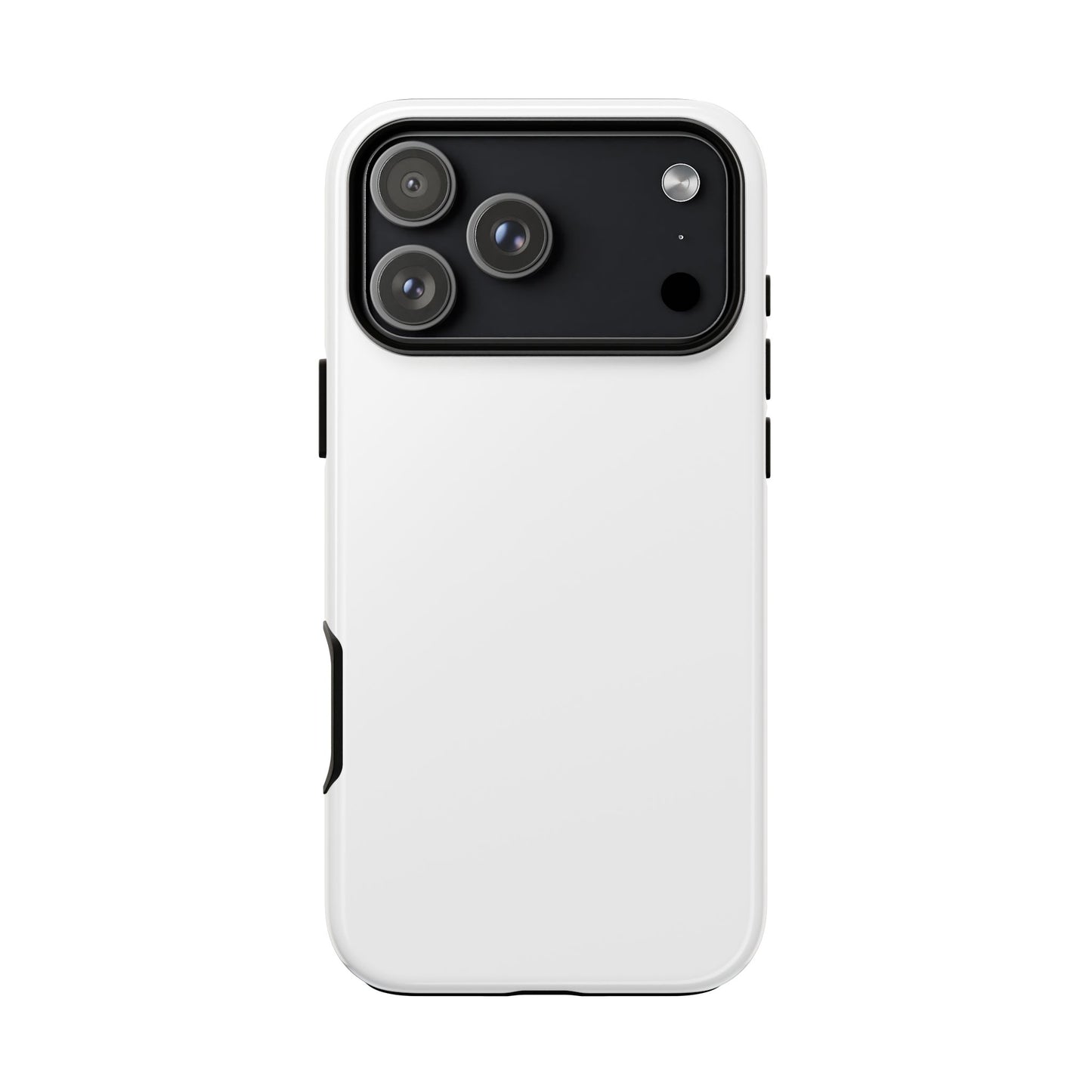 White Tough Cell Phone Case Matte or Glossy Protective Case iPhone Samsung
