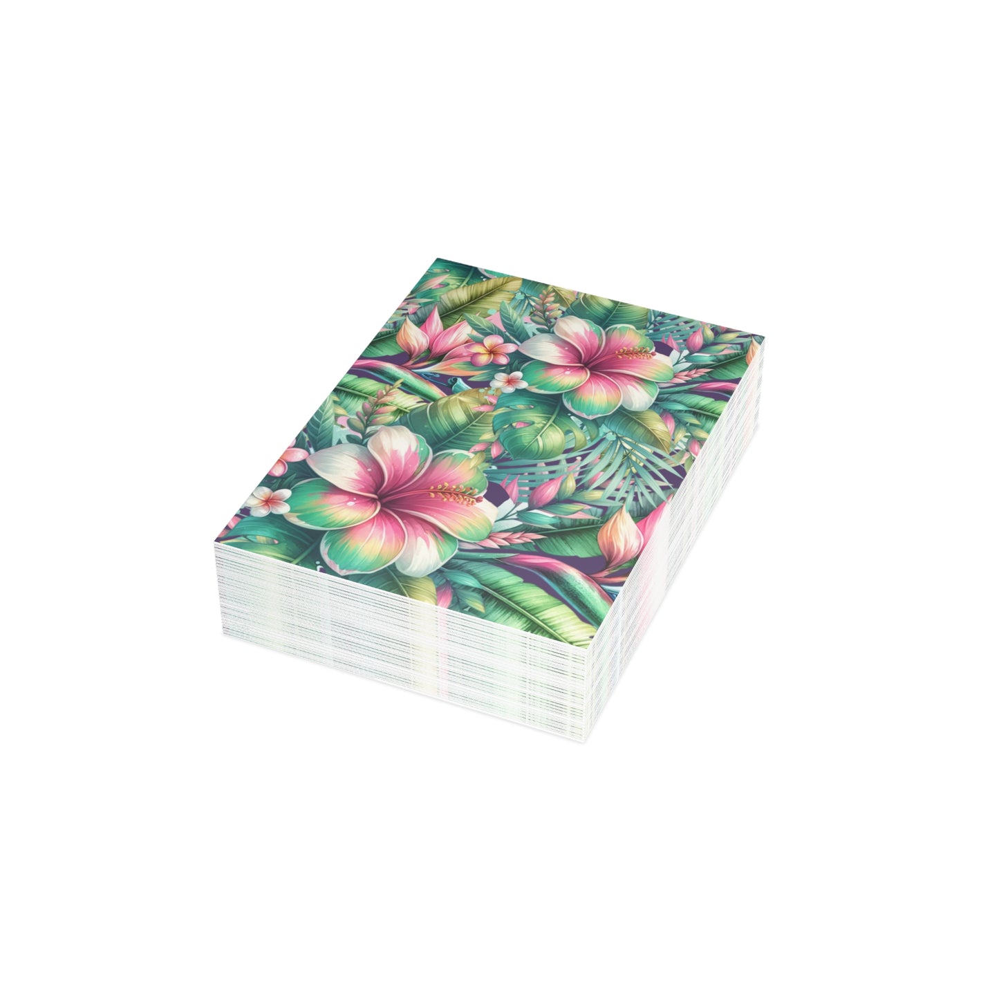 Paradise in Full Bloom Postcard Tropical Floral Botanical Postcards (30, 40 or 50)