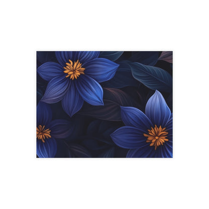 Blue Floral Heaven Postcards Blue Floral Botanical Postcard Set