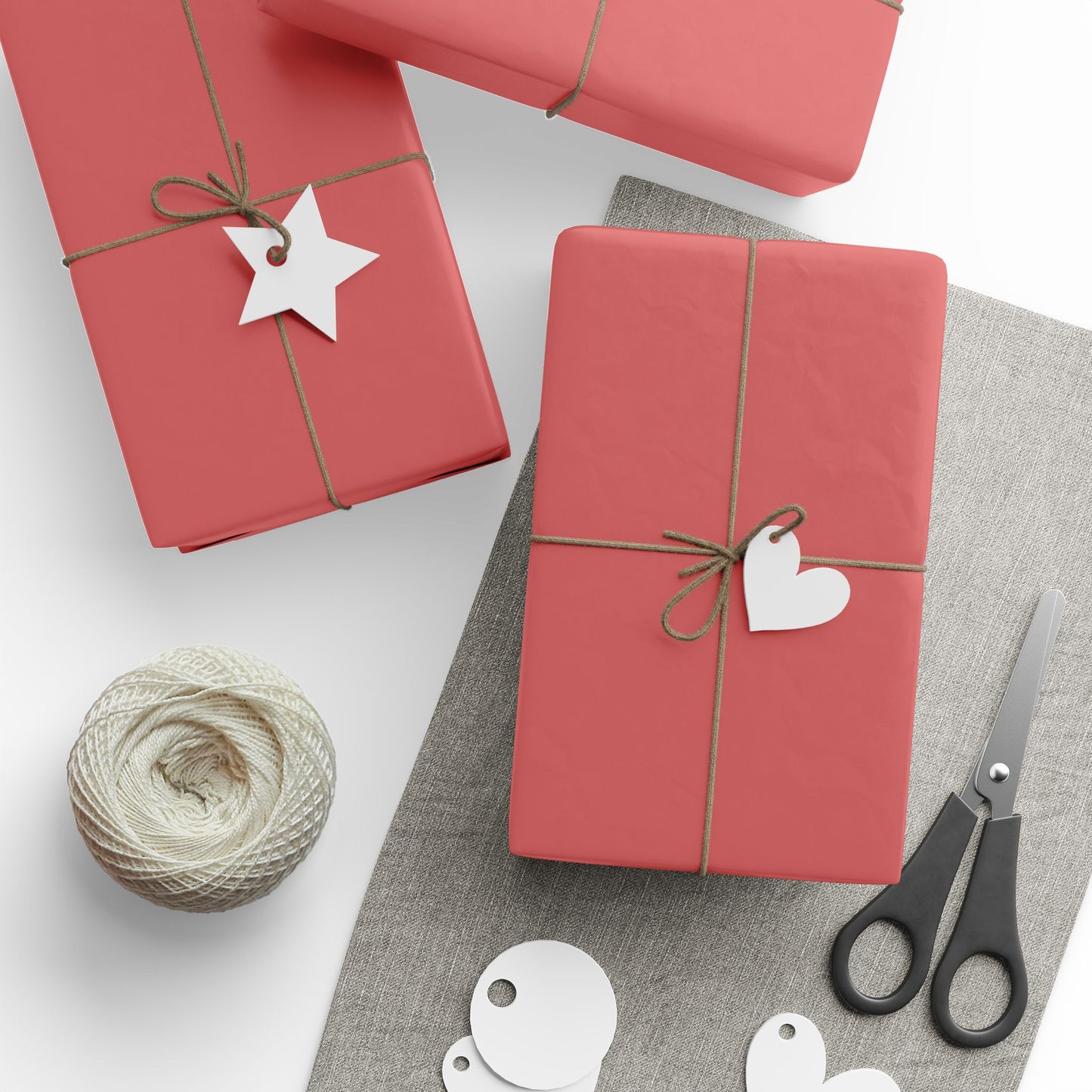 Red Autumns Wrapping Paper Matte or Glossy Gift Wrap 3 Sizes Fine Art Paper