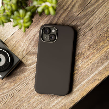 Muted Charcoal Tough Cell Phone Case Matte or Glossy Protective Case iPhone Samsung
