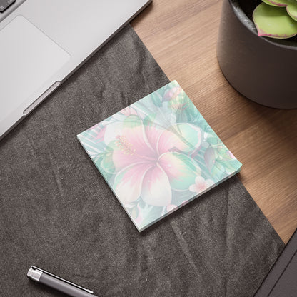 Paradise in Full Bloom Sticky Notes Tropical Floral Post It Notes (7 Sizes)