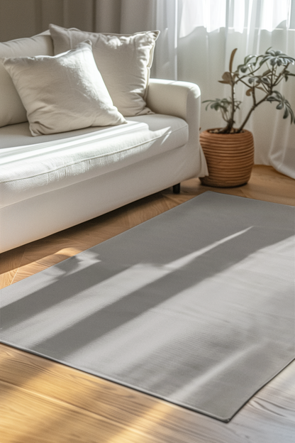 Grayscale 24 x 36 Solid Color Accent Rug Modern Home Decor