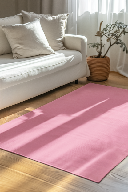 Light Pink Rug 24 x 36 Solid Color Accent Rug Modern Home Decor