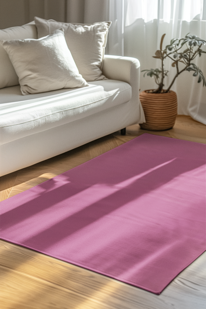 Lilac Wine 24 x 36 Solid Color Accent Rug Modern Home Decor