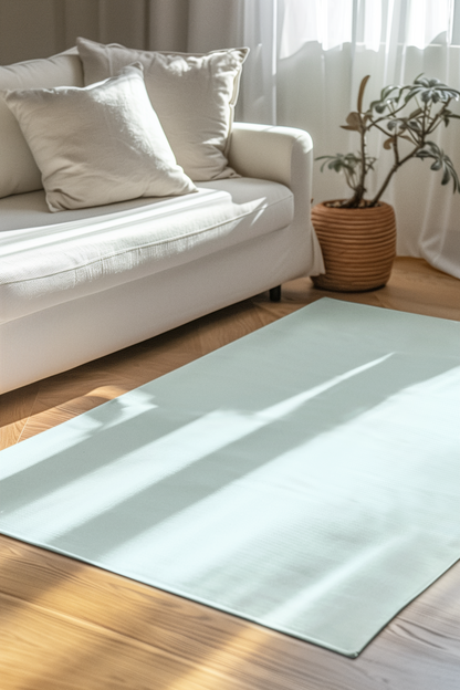Ocean Blue Rug 24 x 36 Solid Color Accent Rug Modern Home Decor