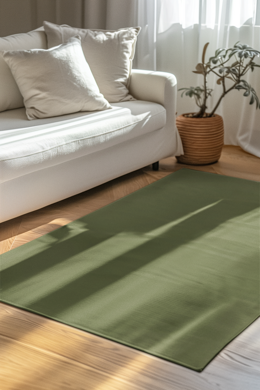 Olive Rug 24 x 36 Solid Color Accent Rug Modern Home Decor