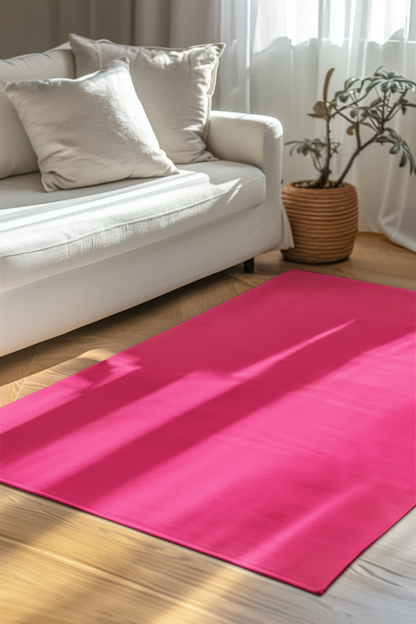 Pink Rug 24 x 36 Solid Color Accent Rug Modern Home Decor