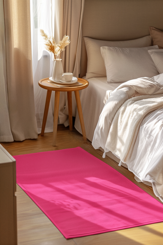 Pink Rug 24 x 36 Solid Color Accent Rug Modern Home Decor