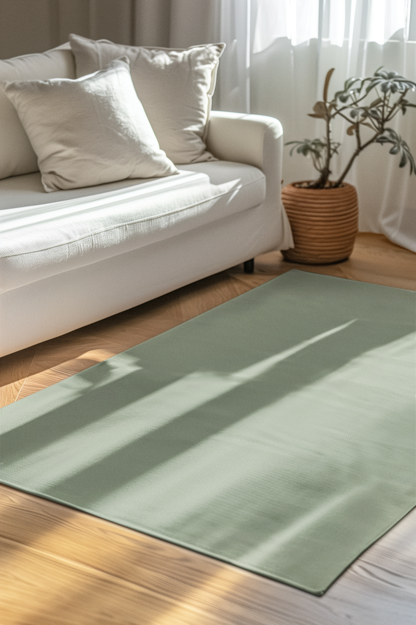 Sage Rug 24 x 36 Solid Color Accent Rug Modern Home Decor