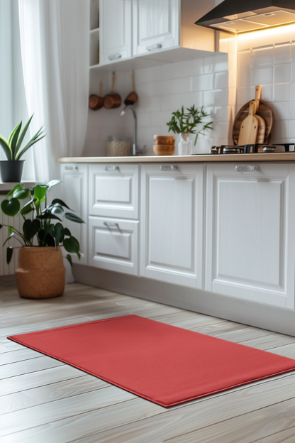 True Red Rug 24 x 36 Solid Color Accent Rug Modern Home Decor