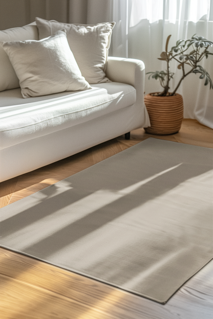 Warm Stone 24 x 36 Solid Color Accent Rug