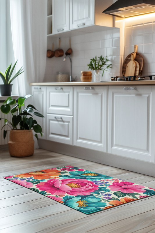 Dreamy Floral Area Rug 35 x 55 Floral Rectangle Rug
