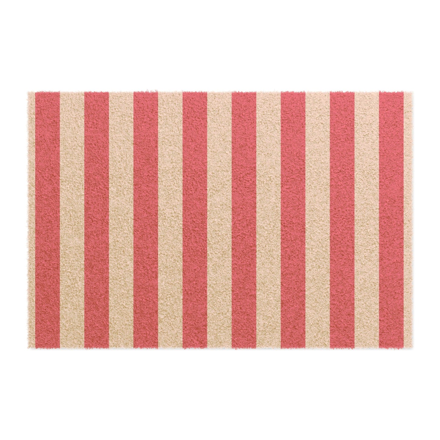 Pink Stripe Door Mat 24 x 16